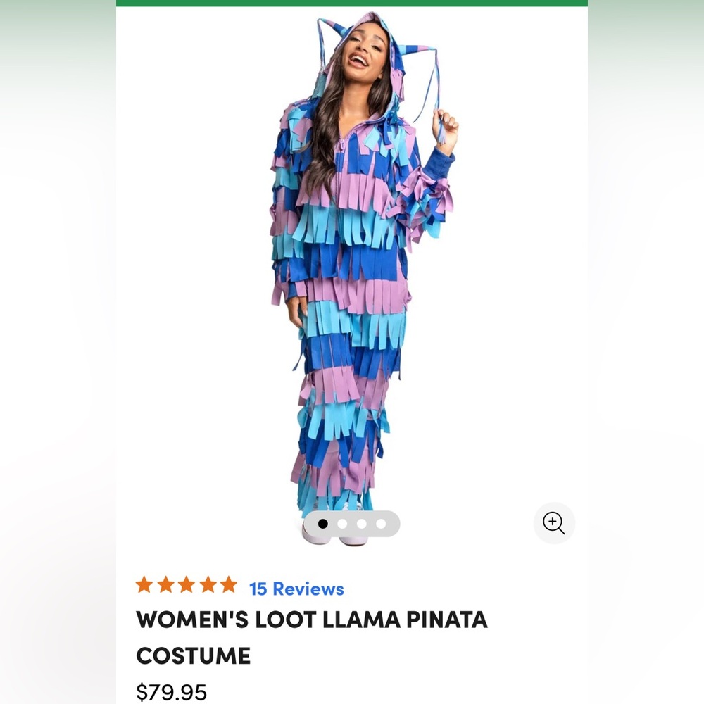 NWT Tipsy Elves Loot Llama Costume Onesie.
